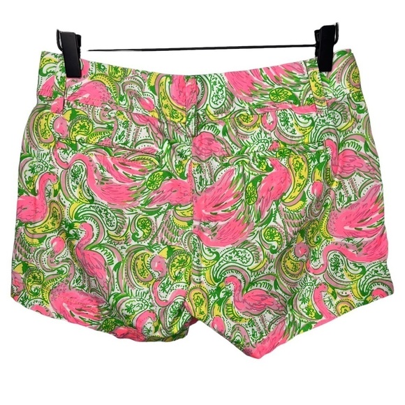 Lilly Pulitzer Hot Wings Callahan Shorts Pink Flamingo Size 0 Resortwear - Picture 6 of 11